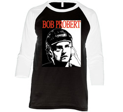 Bob Probert Wings Hockey Vintage Raglan Retro Raglan 3/4 Sleeve Shirt Bob Probert Wings Hockey Vintage Raglan Retro Raglan 3/4 Sleeve Shirt