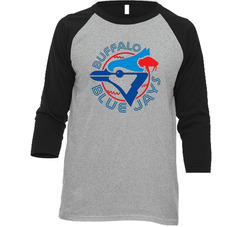 Buffalo Blue Jays Major League Baseball Team Toronto Blue Jays Bird Vintage Raglan Retro Raglan 3/4 Sleeve Shirt Buffalo Blue Jays Major League Baseball Team Toronto Blue Jays Bird Vintage Raglan Retro Raglan 3/4 Sleeve Shirt