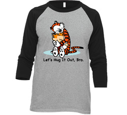 Calvin And Hobbes Vintage Raglan Retro Raglan 3/4 Sleeve Shirt Calvin And Hobbes Vintage Raglan Retro Raglan 3/4 Sleeve Shirt