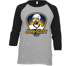 John Scott 2016 All-star All Star Game Support Vintage Raglan Retro Raglan 3/4 Sleeve Shirt John Scott 2016 All-star All Star Game Support Vintage Raglan Retro Raglan 3/4 Sleeve Shirt