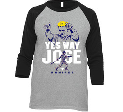 Yes Way Jose Ramirez Breakout Season Cleveland Baseball Mike Napoli Vintage Raglan Retro Raglan 3/4 Sleeve Shirt Yes Way Jose Ramirez Breakout Season Cleveland Baseball Mike Napoli Vintage Raglan Retro Raglan 3/4 Sleeve Shirt