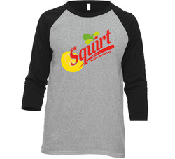 Squirt Grapefruit Flavored Soft Drink Soda Pop Vintage Raglan Retro Raglan 3/4 Sleeve Shirt Squirt Grapefruit Flavored Soft Drink Soda Pop Vintage Raglan Retro Raglan 3/4 Sleeve Shirt