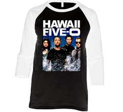 Hawaii Five O Vintage Raglan Retro Raglan 3/4 Sleeve Shirt Hawaii Five O Vintage Raglan Retro Raglan 3/4 Sleeve Shirt