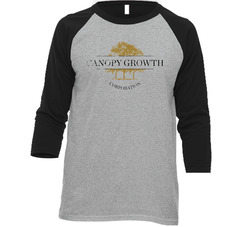 Canopy Growth Corp Vintage Distressed Cannabis Weed Marijuana Stoner Company Logo Fan Vintage Raglan Retro Raglan 3/4 Sleeve Shirt Canopy Growth Corp Vintage Distressed Cannabis Weed Marijuana Stoner Company Logo Fan Vintage Raglan Retro Raglan 3/4 Sleeve Shirt