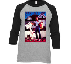 Retro 1980s The Mail Man Karl Malone Special Delivery Vintage Raglan Retro Raglan 3/4 Sleeve Shirt Retro 1980s The Mail Man Karl Malone Special Delivery Vintage Raglan Retro Raglan 3/4 Sleeve Shirt