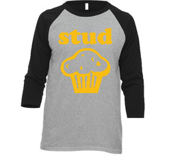 Stud Muffin She's Out Of My League Vintage Raglan Retro Raglan 3/4 Sleeve Shirt Stud Muffin She's Out Of My League Vintage Raglan Retro Raglan 3/4 Sleeve Shirt