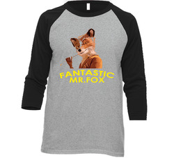 Fantastic Mr Fox Vintage Raglan Retro Raglan 3/4 Sleeve Shirt Fantastic Mr Fox Vintage Raglan Retro Raglan 3/4 Sleeve Shirt