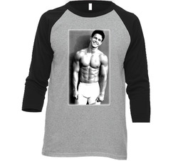 Marky Mark Vintage Raglan Retro Raglan 3/4 Sleeve Shirt Marky Mark Vintage Raglan Retro Raglan 3/4 Sleeve Shirt