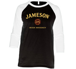 Jameson Irish Whiskey Hot Logo Beer Cool Style Vintage Raglan Retro Raglan 3/4 Sleeve Shirt Jameson Irish Whiskey Hot Logo Beer Cool Style Vintage Raglan Retro Raglan 3/4 Sleeve Shirt