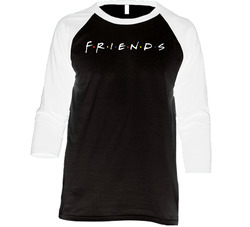 Friends Tv Show Funny Vintage Raglan Retro Raglan 3/4 Sleeve Shirt Friends Tv Show Funny Vintage Raglan Retro Raglan 3/4 Sleeve Shirt