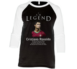 Cristiano Ronaldo Portugal Legend Soccer Futbol Vintage Raglan Retro Raglan 3/4 Sleeve Shirt Cristiano Ronaldo Portugal Legend Soccer Futbol Vintage Raglan Retro Raglan 3/4 Sleeve Shirt