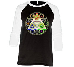 Zelda Detailed Triforce Video Game Vintage Raglan Retro Raglan 3/4 Sleeve Shirt Zelda Detailed Triforce Video Game Vintage Raglan Retro Raglan 3/4 Sleeve Shirt