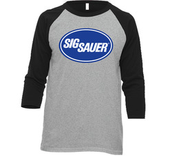 Sig Sauer Logo Vintage Raglan Retro Raglan 3/4 Sleeve Shirt Sig Sauer Logo Vintage Raglan Retro Raglan 3/4 Sleeve Shirt