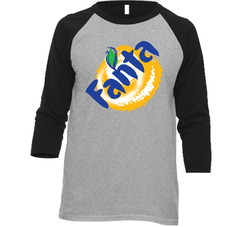 Fanta Classic Soda Drink Vintage Raglan Retro Raglan 3/4 Sleeve Shirt Fanta Classic Soda Drink Vintage Raglan Retro Raglan 3/4 Sleeve Shirt