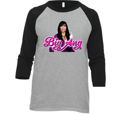 Mob Wives Big Ang Vintage Raglan Retro Raglan 3/4 Sleeve Shirt Mob Wives Big Ang Vintage Raglan Retro Raglan 3/4 Sleeve Shirt