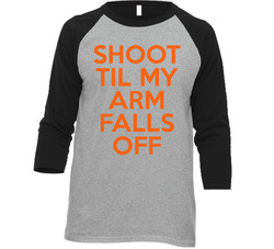 Kevin Durant Shoot Till My Arm Falls Off Basketball Vintage Raglan Retro Raglan 3/4 Sleeve Shirt Kevin Durant Shoot Till My Arm Falls Off Basketball Vintage Raglan Retro Raglan 3/4 Sleeve Shirt