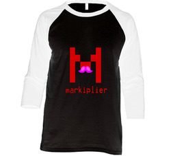 Markiplier Youtuber Vintage Raglan Retro Raglan 3/4 Sleeve Shirt Markiplier Youtuber Vintage Raglan Retro Raglan 3/4 Sleeve Shirt