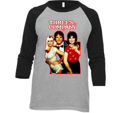 Three's Company Vintage Raglan Retro Raglan 3/4 Sleeve Shirt Three's Company Vintage Raglan Retro Raglan 3/4 Sleeve Shirt