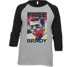 Free Brady Patriots Deflate Gate Tom Football Vintage Raglan Retro Raglan 3/4 Sleeve Shirt Free Brady Patriots Deflate Gate Tom Football Vintage Raglan Retro Raglan 3/4 Sleeve Shirt