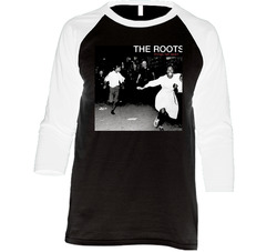 The Roots Things Fall Apart Album Cover Vintage Raglan Retro Raglan 3/4 Sleeve Shirt The Roots Things Fall Apart Album Cover Vintage Raglan Retro Raglan 3/4 Sleeve Shirt