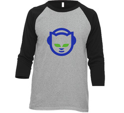 Napster Vintage Raglan Retro Raglan 3/4 Sleeve Shirt Napster Vintage Raglan Retro Raglan 3/4 Sleeve Shirt