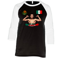Juan Manuel Marquez Boxing Mexico Vintage Raglan Retro Raglan 3/4 Sleeve Shirt