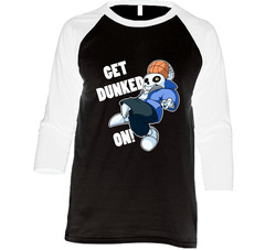 Undertale Get Dunked On Vintage Raglan Retro Raglan 3/4 Sleeve Shirt Undertale Get Dunked On Vintage Raglan Retro Raglan 3/4 Sleeve Shirt