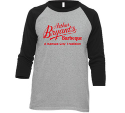 Arthur Bryants Barbeque Fun We Are The Millers Movie Vintage Raglan Retro Raglan 3/4 Sleeve Shirt Arthur Bryants Barbeque Fun We Are The Millers Movie Vintage Raglan Retro Raglan 3/4 Sleeve Shirt