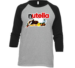 Nutella Spread Vintage Raglan Retro Raglan 3/4 Sleeve Shirt Nutella Spread Vintage Raglan Retro Raglan 3/4 Sleeve Shirt