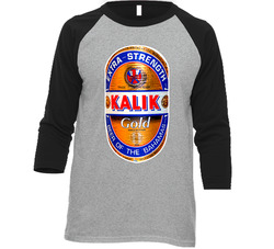 Kalik Gold Beer Bahamas Barbados Lager Vintage Raglan Retro Raglan 3/4 Sleeve Shirt Kalik Gold Beer Bahamas Barbados Lager Vintage Raglan Retro Raglan 3/4 Sleeve Shirt