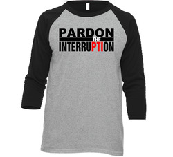 Pardon The Interruption Vintage Raglan Retro Raglan 3/4 Sleeve Shirt