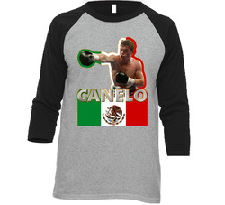 Saul El Canelo Alvarez Mexican Boxer Mexico Vintage Raglan Retro Raglan 3/4 Sleeve Shirt Saul El Canelo Alvarez Mexican Boxer Mexico Vintage Raglan Retro Raglan 3/4 Sleeve Shirt