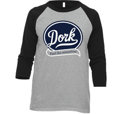 Dork Feel The Sensation York Peppermint Pattie Parody Vintage Raglan Retro Raglan 3/4 Sleeve Shirt Dork Feel The Sensation York Peppermint Pattie Parody Vintage Raglan Retro Raglan 3/4 Sleeve Shirt