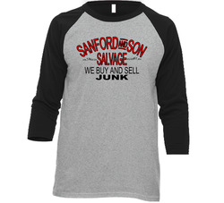 Sanford And Son Salvage Vintage Raglan Retro Raglan 3/4 Sleeve Shirt