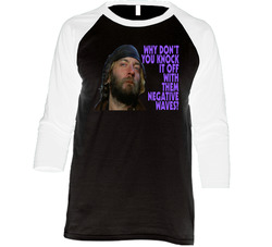 Oddball Kellys Heroes Donald Sutherland Negative Waves Vintage Raglan Retro Raglan 3/4 Sleeve Shirt Oddball Kellys Heroes Donald Sutherland Negative Waves Vintage Raglan Retro Raglan 3/4 Sleeve Shirt