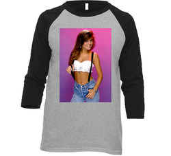 Saved By The Bell Kelly Kapowski Vintage Raglan Retro Raglan 3/4 Sleeve Shirt Saved By The Bell Kelly Kapowski Vintage Raglan Retro Raglan 3/4 Sleeve Shirt