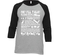 Goonies white design Vintage Raglan Retro Raglan 3/4 Sleeve Shirt Goonies white design Vintage Raglan Retro Raglan 3/4 Sleeve Shirt