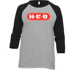 Heb Cool Popular Food Drink Restaurant Brand Logo Gift Vintage Raglan Retro Raglan 3/4 Sleeve Shirt Heb Cool Popular Food Drink Restaurant Brand Logo Gift Vintage Raglan Retro Raglan 3/4 Sleeve Shirt