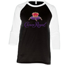 Crown Royal Canadian Whisky Beer Logo Symbol Mascot Vintage Raglan Retro Raglan 3/4 Sleeve Shirt Crown Royal Canadian Whisky Beer Logo Symbol Mascot Vintage Raglan Retro Raglan 3/4 Sleeve Shirt