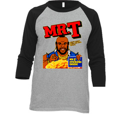 Mr T Cereal Vintage Raglan Retro Raglan 3/4 Sleeve Shirt Mr T Cereal Vintage Raglan Retro Raglan 3/4 Sleeve Shirt