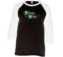 Science Bitch Vintage Raglan Retro Raglan 3/4 Sleeve Shirt Science Bitch Vintage Raglan Retro Raglan 3/4 Sleeve Shirt