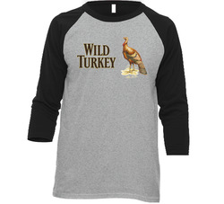 Wild Turkey Whiskey Alcohol Booze Vintage Raglan Retro Raglan 3/4 Sleeve Shirt Wild Turkey Whiskey Alcohol Booze Vintage Raglan Retro Raglan 3/4 Sleeve Shirt