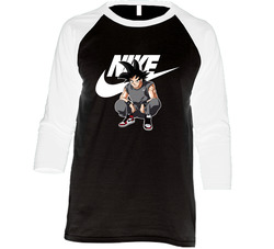 Naigo Vintage Raglan Retro Raglan 3/4 Sleeve Shirt
