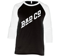 Bad Co 70's 80's Rock Bank Logo Vintage Raglan Retro Raglan 3/4 Sleeve Shirt Bad Co 70's 80's Rock Bank Logo Vintage Raglan Retro Raglan 3/4 Sleeve Shirt