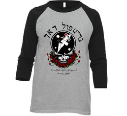 Gratefuldead Israel Vintage Raglan Retro Raglan 3/4 Sleeve Shirt Gratefuldead Israel Vintage Raglan Retro Raglan 3/4 Sleeve Shirt