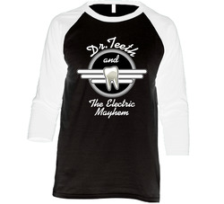 Dr Teeth Electric Mayhem Vintage Raglan Retro Raglan 3/4 Sleeve Shirt Dr Teeth Electric Mayhem Vintage Raglan Retro Raglan 3/4 Sleeve Shirt