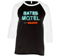 Bates Motel Vintage Raglan Retro Raglan 3/4 Sleeve Shirt