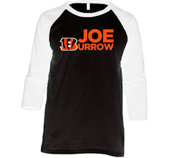 Joe Burrow Cincinnati Football Vintage Raglan Retro Raglan 3/4 Sleeve Shirt Joe Burrow Cincinnati Football Vintage Raglan Retro Raglan 3/4 Sleeve Shirt