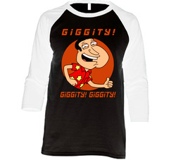Family Guy Quagmire Vintage Raglan Retro Raglan 3/4 Sleeve Shirt Family Guy Quagmire Vintage Raglan Retro Raglan 3/4 Sleeve Shirt