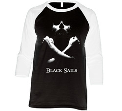 Black Sails Pirates Tv Show Vintage Raglan Retro Raglan 3/4 Sleeve Shirt Black Sails Pirates Tv Show Vintage Raglan Retro Raglan 3/4 Sleeve Shirt